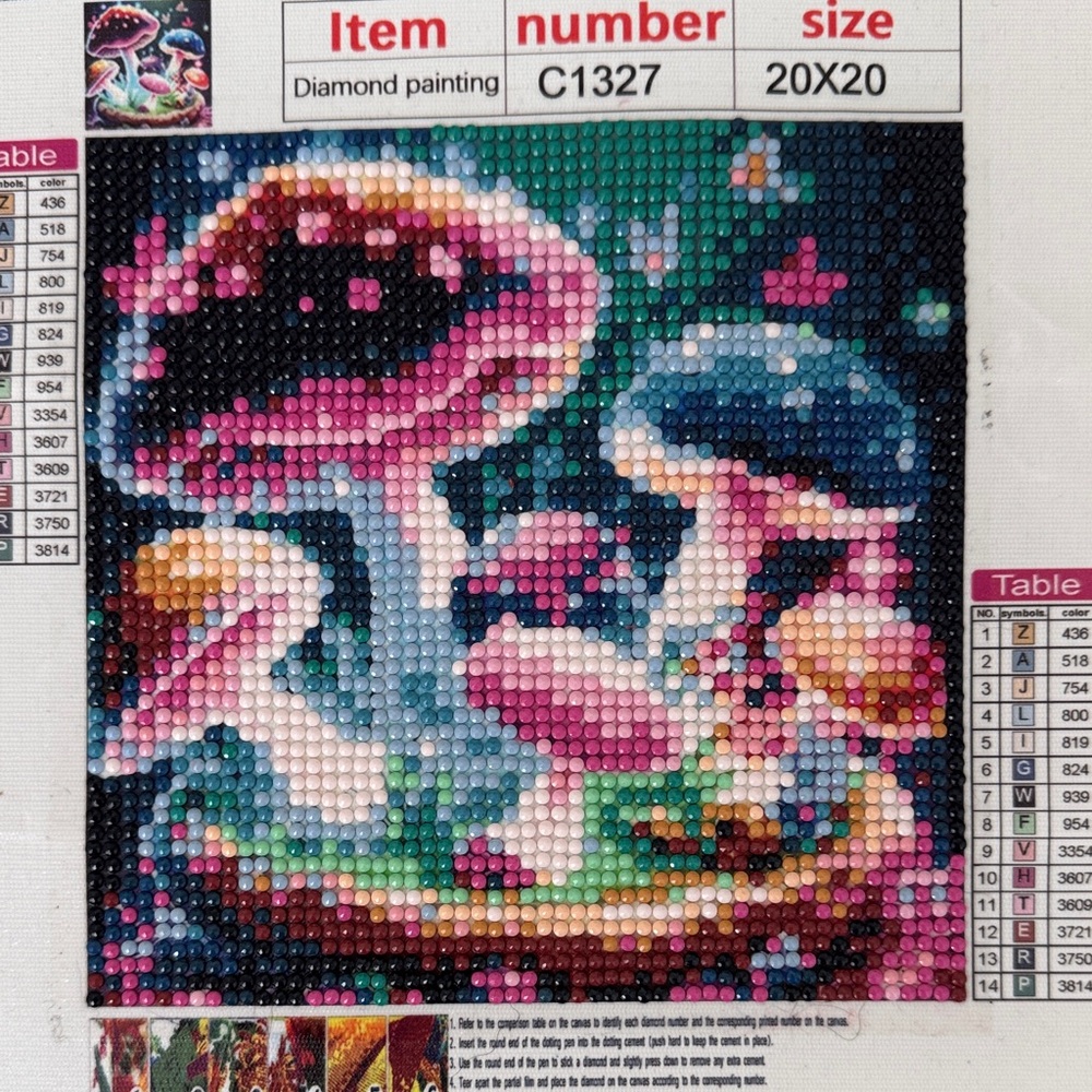 Colorful Mushroom Diamond Painting Kit